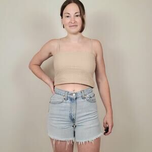 Vintage 80s 90s Levi's 512 Mom Jean Shorts Light Wash 26"